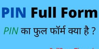PIN Full Form in Hindi and English – पिन का फुल फॉर्म क्या होता है PIN Full Form in Hindi and English – पिन का फुल फॉर्म क्या होता है