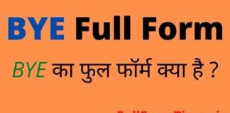 BYE Full Form in Hindi and English – बाय का फुल फॉर्म क्या होता है BYE Full Form in Hindi and English - बाय का फुल फॉर्म क्या होता है