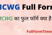 MCWG Full Form in Hindi – एमसीडब्ल्यूजी का फुल फॉर्म क्या होता है MCWG Full Form in Hindi - एमसीडब्ल्यूजी का फुल फॉर्म क्या होता है