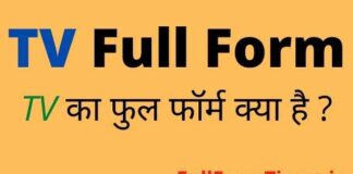 TV Full Form in Hindi and English – टीवी का फुल फॉर्म क्या होता है TV Full Form in Hindi and English - टीवी का फुल फॉर्म क्या होता है