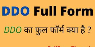 DDO Full Form in Hindi and English – डीडीओ का फुल फॉर्म क्या होता है DDO Full Form in Hindi and English - डीडीओ का फुल फॉर्म क्या होता है