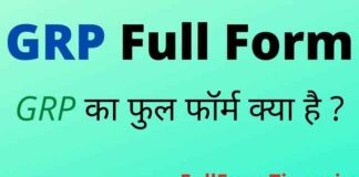 GRP Full Form in Hindi and English – जीआरपी का फुल फॉर्म क्या होता है GRP Full Form in Hindi and English - जीआरपी का फुल फॉर्म क्या होता है