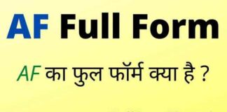 AF Full Form in Hindi and English – एएफ का फुल फॉर्म क्या होता है ? AF Full Form in Hindi and English - एएफ का फुल फॉर्म क्या होता है ?