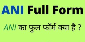 ANI Full Form in Hindi & English – एएनआई का फुल फॉर्म क्या होता है ? ANI Full Form in Hindi & English - एएनआई का फुल फॉर्म क्या होता है ?