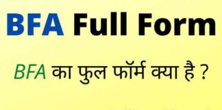 BFA Full Form in Hindi / English – बीएफए का फुल फॉर्म क्या होता है ? BFA Full Form in Hindi / English - बीएफए का फुल फॉर्म क्या होता है ?