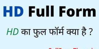 HD Full Form in Hindi and English – एचडी का फुल फॉर्म क्या होता है ? HD Full Form in Hindi and English - एचडी का फुल फॉर्म क्या होता है ?