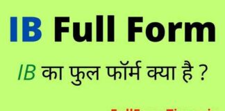 IB Full Form in Hindi and English – आईबी का फुल फॉर्म क्या होता है ? IB Full Form in Hindi and English - आईबी का फुल फॉर्म क्या होता है ?