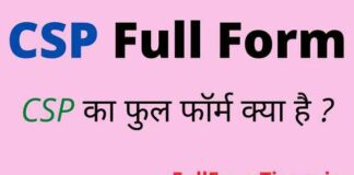 CSP Full Form in Hindi / English – सीएसपी का फुल फॉर्म क्या होता है ? CSP Full Form in Hindi / English - सीएसपी का फुल फॉर्म क्या होता है ?