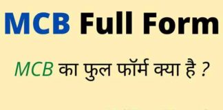 MCB Full Form in Hindi and English – एमसीबी का फुल फॉर्म क्या है ? MCB Full Form in Hindi and English - एमसीबी का फुल फॉर्म क्या है ?