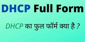 DHCP Full Form in Hindi / English – डीएचसीपी का फुल फॉर्म क्या है ? DHCP Full Form in Hindi / English - डीएचसीपी का फुल फॉर्म क्या है ?