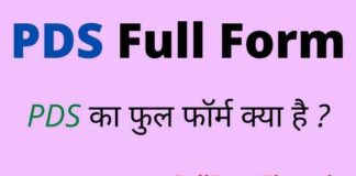 PDS Full Form in Hindi / English – पीडीएस का फुल फॉर्म क्या होता है ? PDS Full Form in Hindi / English - पीडीएस का फुल फॉर्म क्या होता है ?