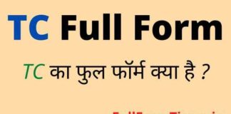 TC Full Form in Hindi and English – टीसी का फुल फॉर्म क्या होता है ? TC Full Form in Hindi and English - टीसी का फुल फॉर्म क्या होता है ?